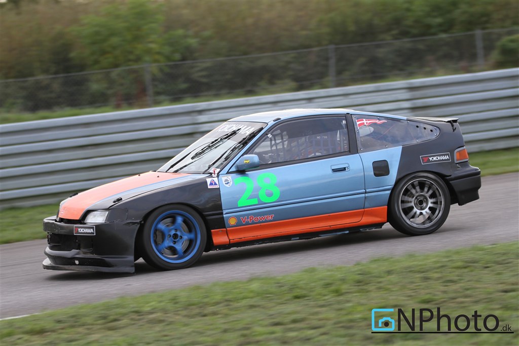 Torben Jørgensen var ude og køre finaleweekenden i en lånt Honda CRX. Han døjede lidt med opsætningen på bilen, men nød alligevel at være tilbage på banen
(Foto: CNPhoto.dk)